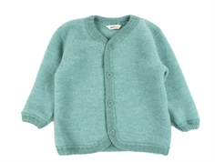 Joha green cardigan merino wool